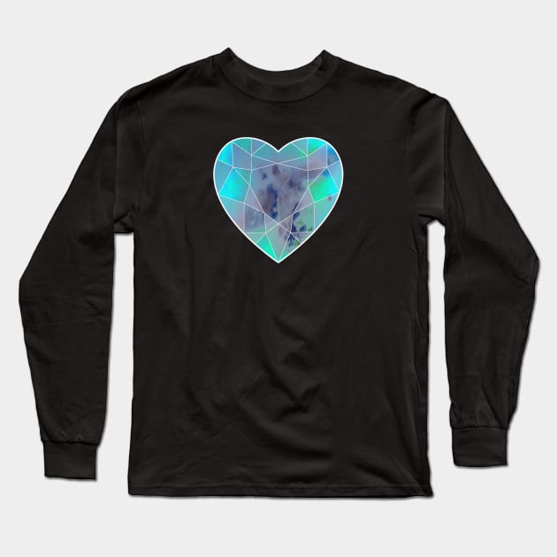 Galaxy heart Long Sleeve T-Shirt by Blacklinesw9